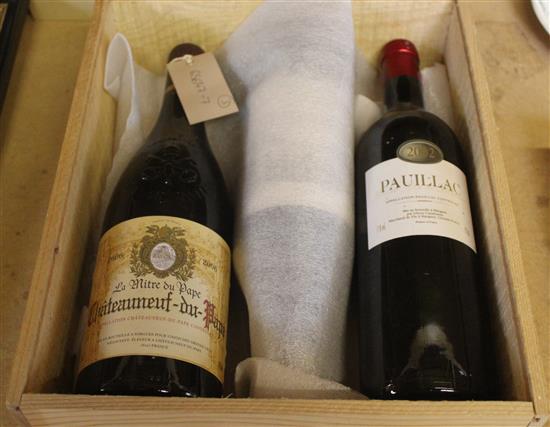 Chateau neuf de Pape 2006 x 1, Chateau Grivier 1994 x 1, Pavillac 2002 x 1 (3)